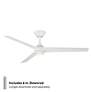 5_54" Modern Forms Pisces Matte White LED Smart Ceiling Fan more views
