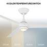 6_54" Modern Forms Pisces Matte White LED Smart Ceiling Fan more views
