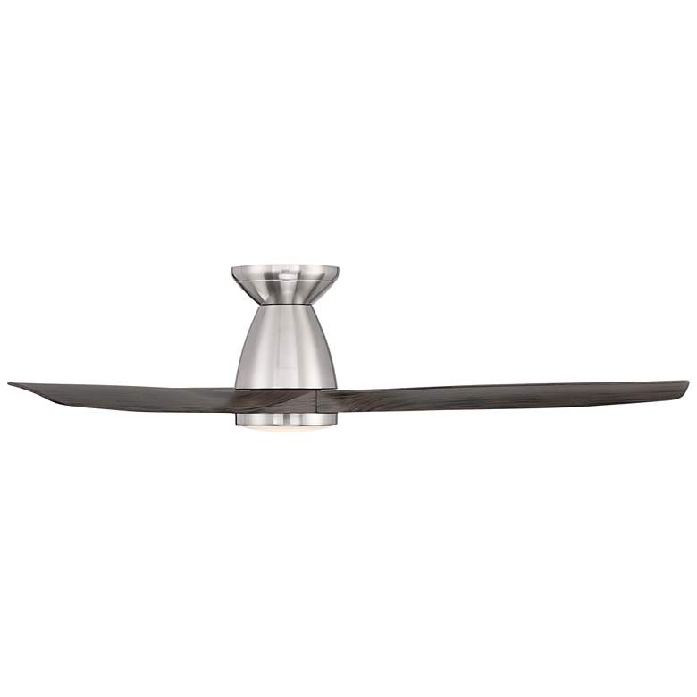 Image 2 54 inch Modern Forms Skylark Brushed Nickel 3-Blade Hugger Smart Fan