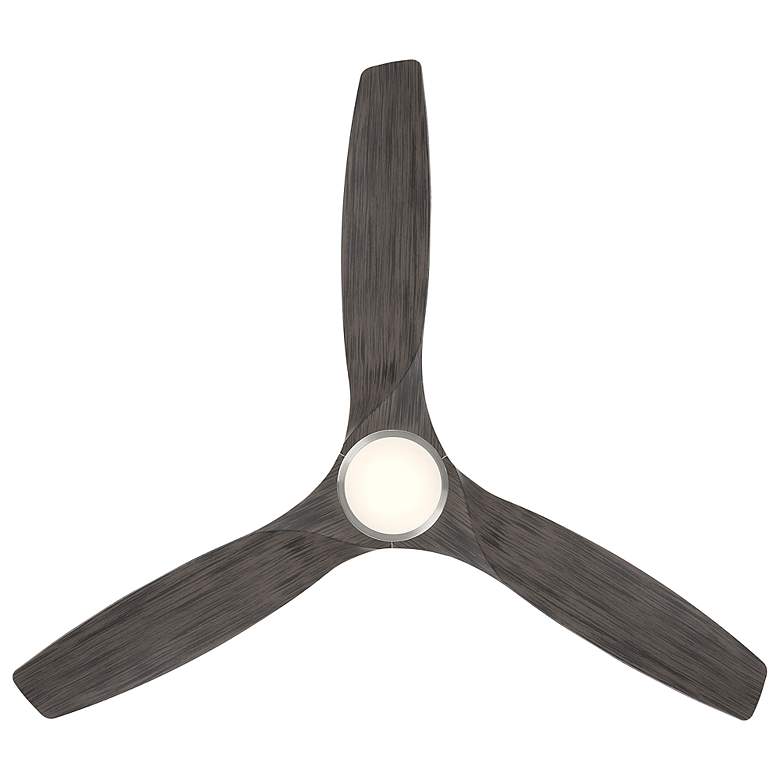 Image 4 54 inch Modern Forms Skylark Brushed Nickel 3-Blade Hugger Smart Fan more views