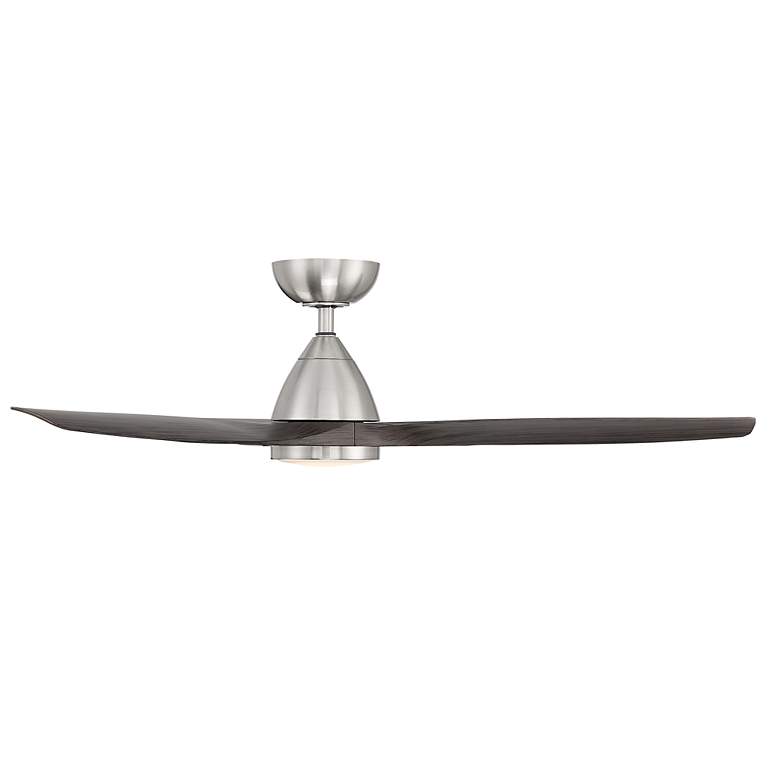 Image 2 54" Modern Forms Skylark Brushed Nickel 3000K LED Smart Ceiling Fan more views