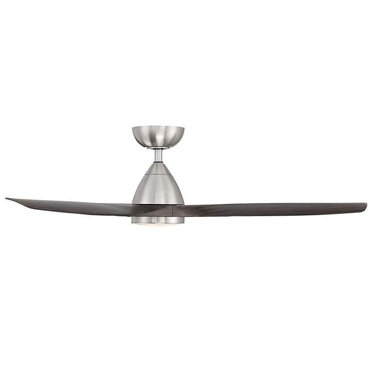 Image 2 54 inch Modern Forms Skylark Brushed Nickel 3000K LED Smart Ceiling Fan more views