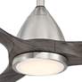 54" Modern Forms Skylark Brushed Nickel 3000K LED Smart Ceiling Fan
