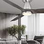 54" Modern Forms Skylark Brushed Nickel LED 3500K Smart Ceiling Fan