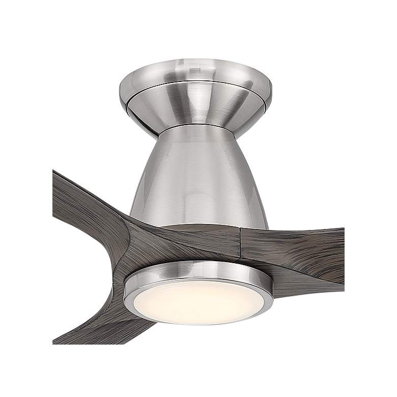 Image 3 54" Modern Forms Skylark Brushed Nickel LED 3500K Smart Ceiling Fan more views