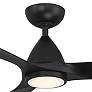 54" Modern Forms Skylark Matte Black 2700K LED Smart Ceiling Fan