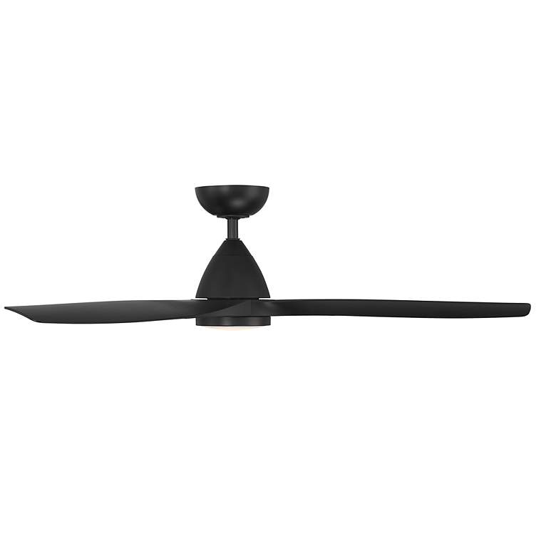 Image 2 54" Modern Forms Skylark Matte Black 3000K LED Smart Ceiling Fan more views