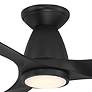 54" Modern Forms Skylark Matte Black 3500K LED Smart Ceiling Fan