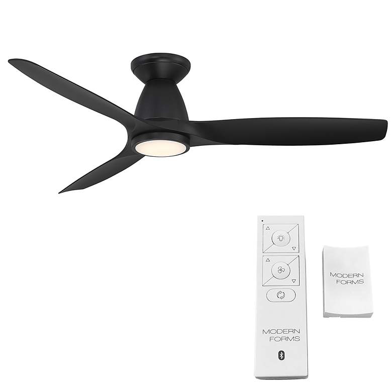 Image 5 54 inch Modern Forms Skylark Matte Black 3500K LED Smart Ceiling Fan more views