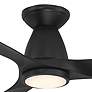 54" Modern Forms Skylark Matte Black LED 2700K Smart Ceiling Fan