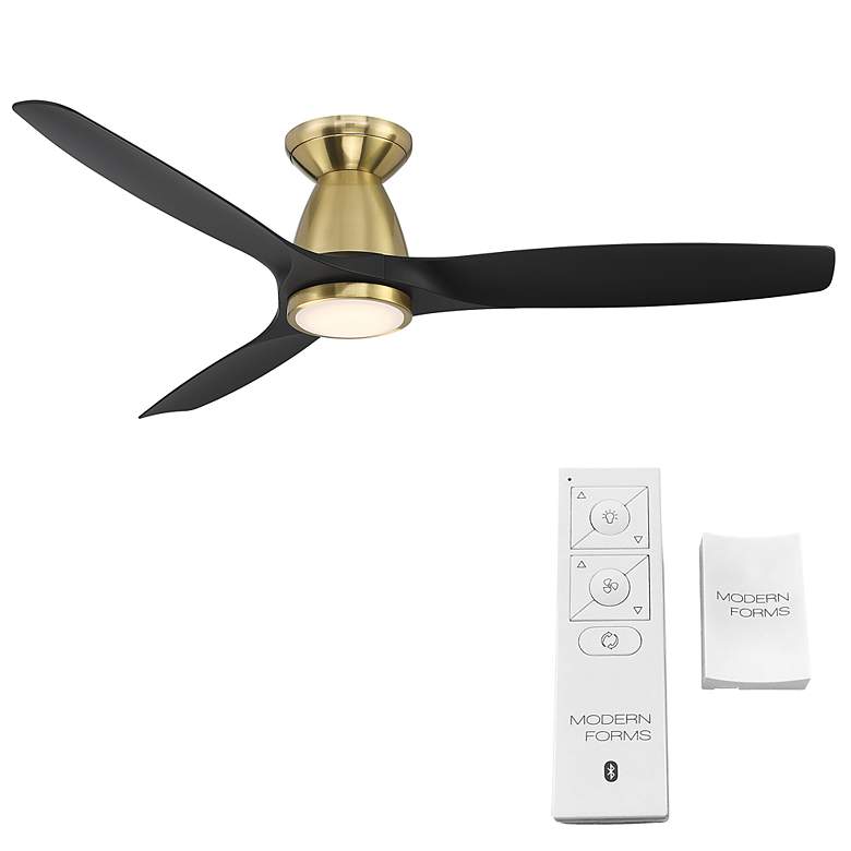 Image 5 54" Modern Forms Skylark Soft Brass 2700K LED Smart Ceiling Fan more views