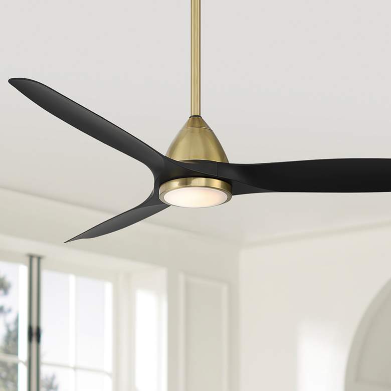 Image 1 54 inch Modern Forms Skylark Soft Brass 2700K LED Smart Ceiling Fan