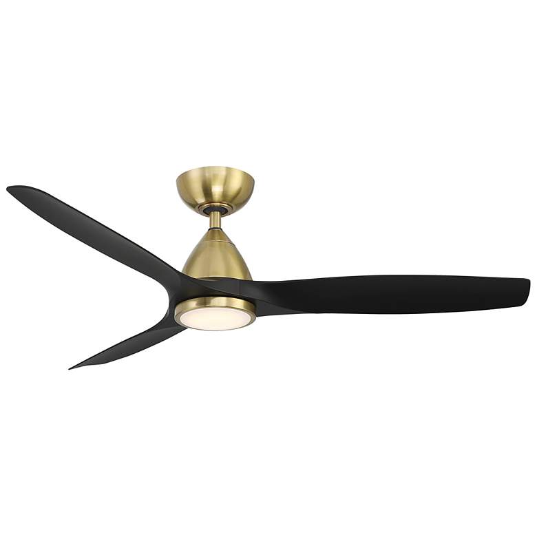 Image 3 54 inch Modern Forms Skylark Soft Brass 3000K LED Smart Ceiling Fan