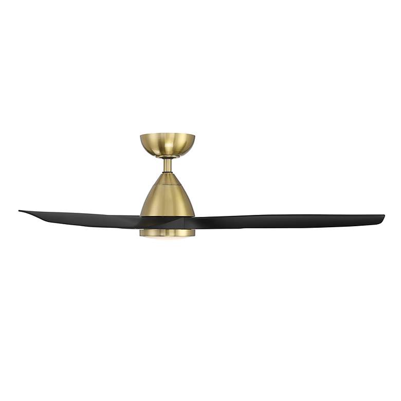 Image 4 54" Modern Forms Skylark Soft Brass 3000K LED Smart Ceiling Fan more views