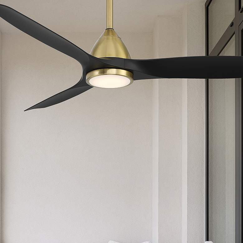 Image 1 54 inch Modern Forms Skylark Soft Brass 3500K LED Smart Ceiling Fan