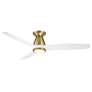 5_54" Modern Forms Skylark Soft Brass Wet 3500K LED Smart Hugger Fan more views
