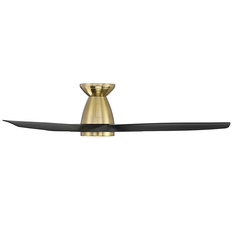 Image 3 54" Modern Forms Skylark Soft Brass Wet Rated LED Hugger Smart Fan more views