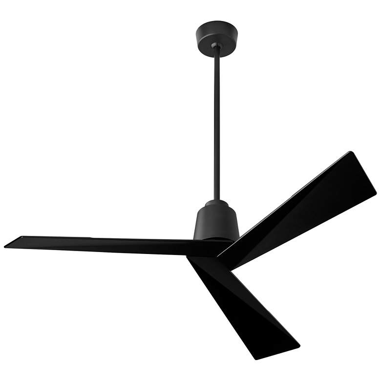 Image 1 54" Oxygen Dynamo Black Damp Ceiling Fan with Remote Control