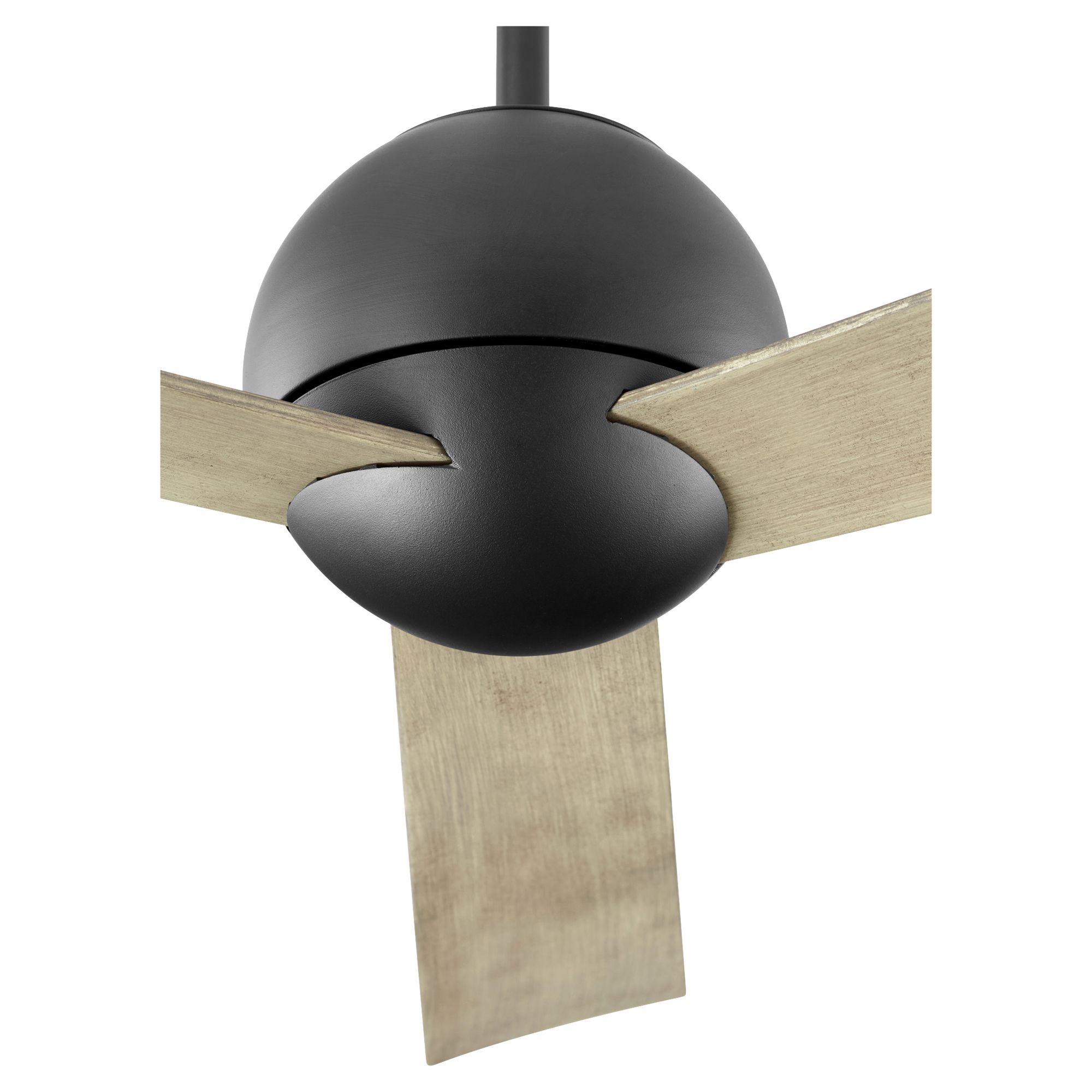 Image 2 54" Oxygen Rondure Black Damp Rated Ceiling Fan with Wall Control more views