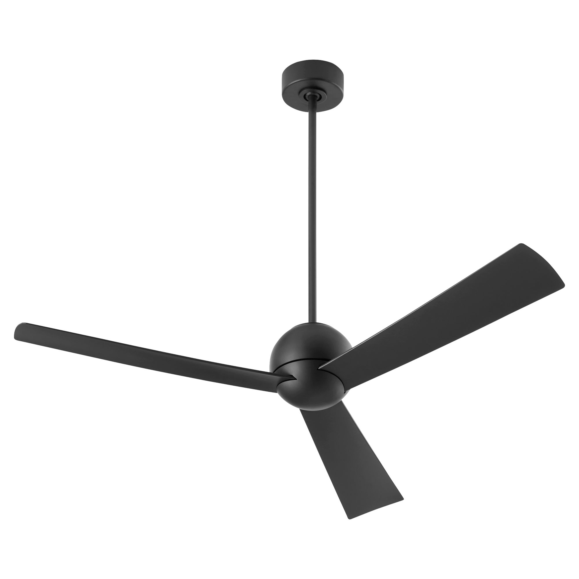 Image 3 54" Oxygen Rondure Black Damp Rated Ceiling Fan with Wall Control more views