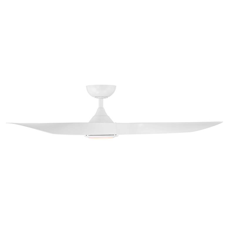 Image 3 54" Swirl Matte White LED Smart Ceiling Fan more views