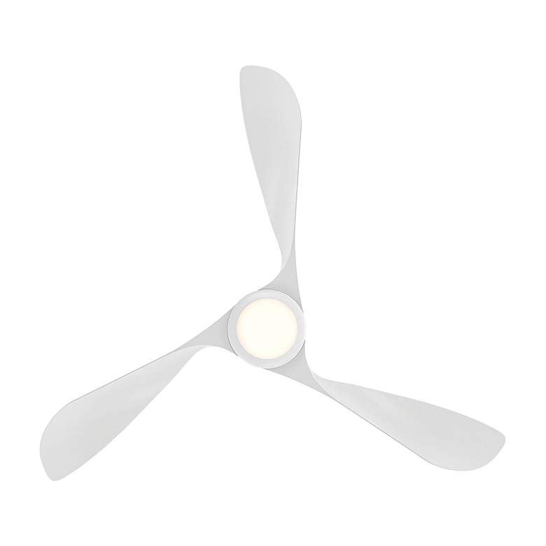 Image 4 54" Swirl Matte White LED Smart Ceiling Fan more views