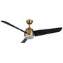 2_54" Thalia Brushed Gold and Black LED Smart Ceiling Fan more views