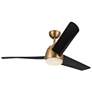 5_54" Thalia Brushed Gold and Black LED Smart Ceiling Fan more views