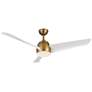 1_54" Thalia Brushed Gold LED Ceiling Fan with White Blades