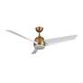 2_54" Thalia Brushed Gold LED Ceiling Fan with White Blades more views