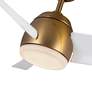 7_54" Thalia Brushed Gold LED Ceiling Fan with White Blades more views