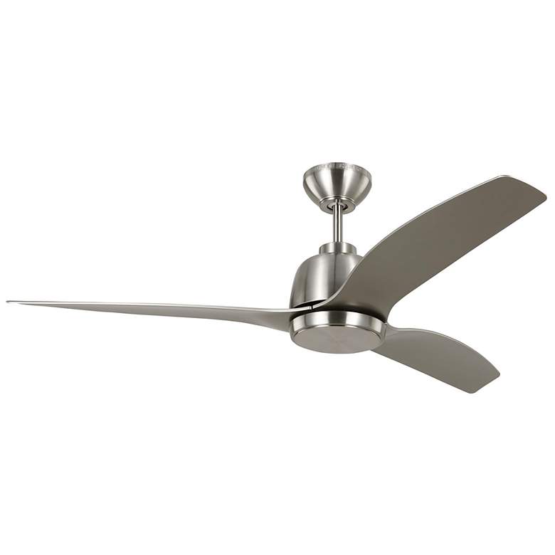 Image 2 54" Visual Comfort Avila Steel Damp Rated LED Ceiling Fan with Remote more views