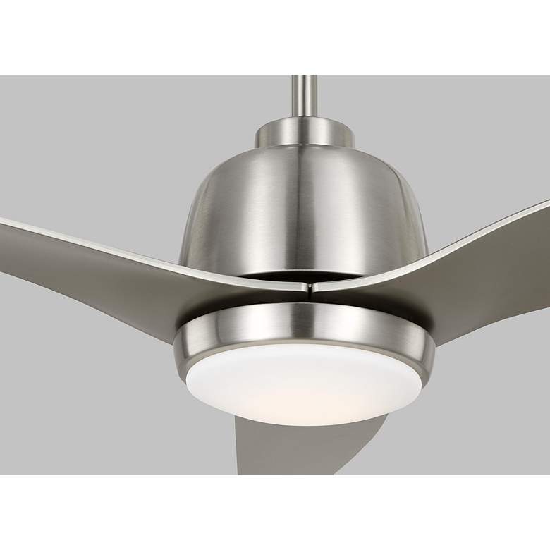 Image 3 54" Visual Comfort Avila Steel Damp Rated LED Ceiling Fan with Remote more views