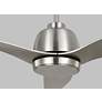 6_54" Visual Comfort Avila Steel Damp Rated LED Ceiling Fan with Remote more views