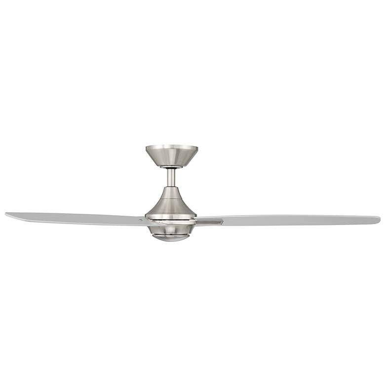 Image 4 54 inch WAC Blitzen Brushed Nickel Damp Smart Ceiling Fan with Remote more views