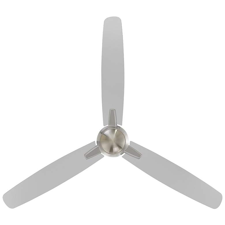 Image 5 54" WAC Blitzen Brushed Nickel Damp Smart Ceiling Fan with Remote more views