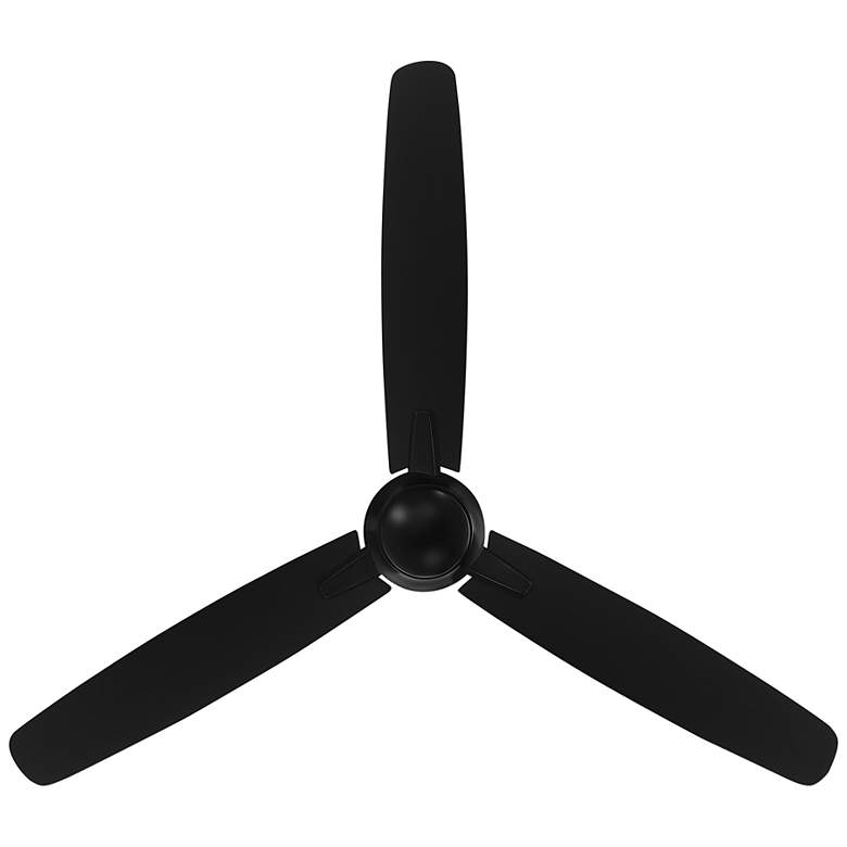 Image 5 54 inch WAC Blitzen Matte Black Damp Smart Ceiling Fan with Remote more views