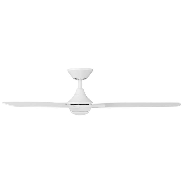 Image 2 54" WAC Blitzen Matte White Damp Smart Ceiling Fan with Remote more views