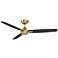 54" WAC Blitzen Soft Brass Damp Smart Ceiling Fan with Remote