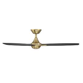 Image4 of 54" WAC Blitzen Soft Brass Damp Smart Ceiling Fan with Remote more views