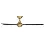 Thumbnail4 of 54" WAC Blitzen Soft Brass Damp Smart Ceiling Fan with Remote more views