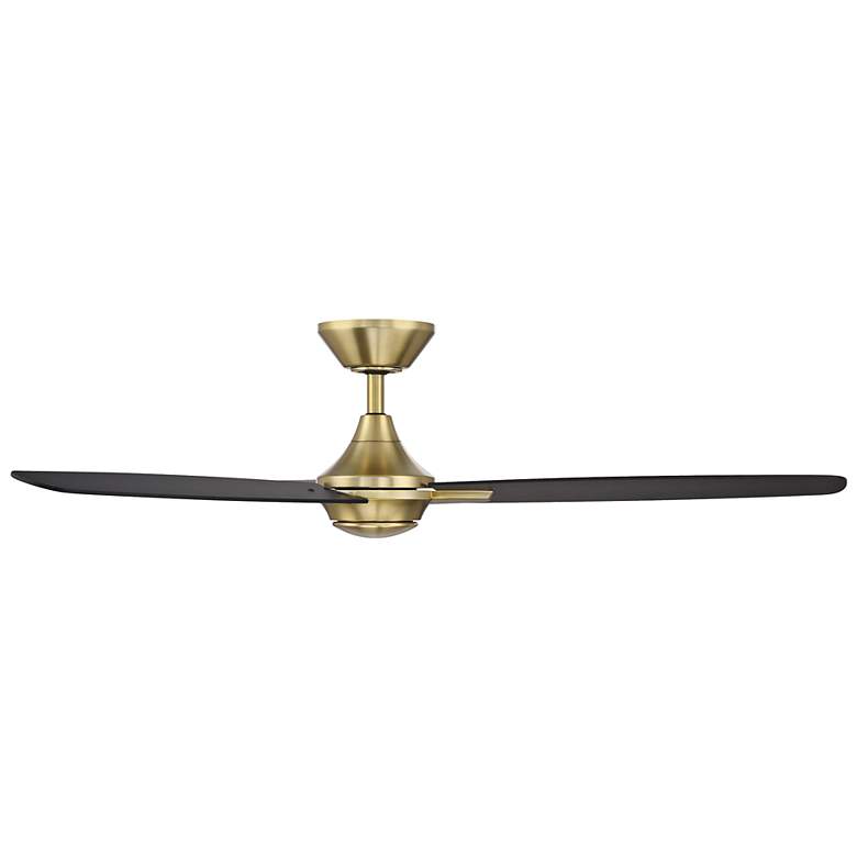 Image 5 54" WAC Blitzen Soft Brass Damp Smart Ceiling Fan with Remote more views