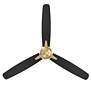 5_54" WAC Blitzen Soft Brass Damp Smart Ceiling Fan with Remote more views