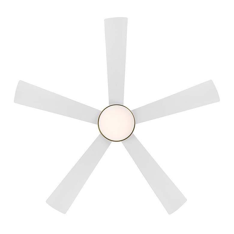 Image 6 54 inch WAC Eclipse Matte White Smart Outdoor LED Ceiling Fan more views