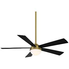 Image3 of 54" WAC Eclipse Soft Brass Smart Outdoor LED Ceiling Fan