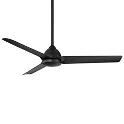 54&quot; WAC Mocha 3-Blade Matte Black Smart Wet Ceiling Fan