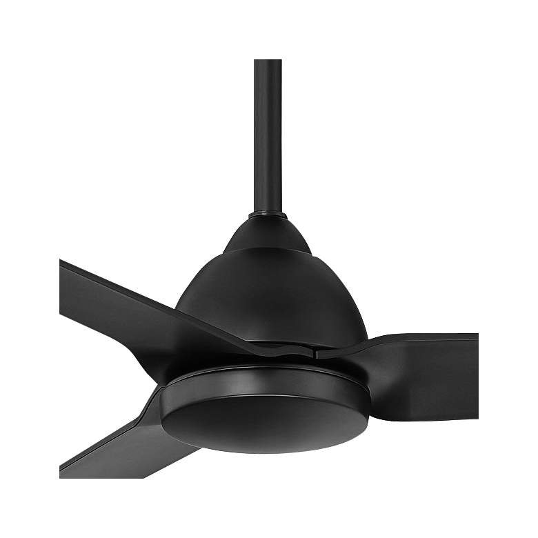 Image 2 54" WAC Mocha 3-Blade Matte Black Smart Wet Ceiling Fan more views