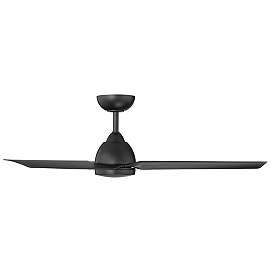 Image3 of 54" WAC Mocha 3-Blade Matte Black Smart Wet Ceiling Fan more views