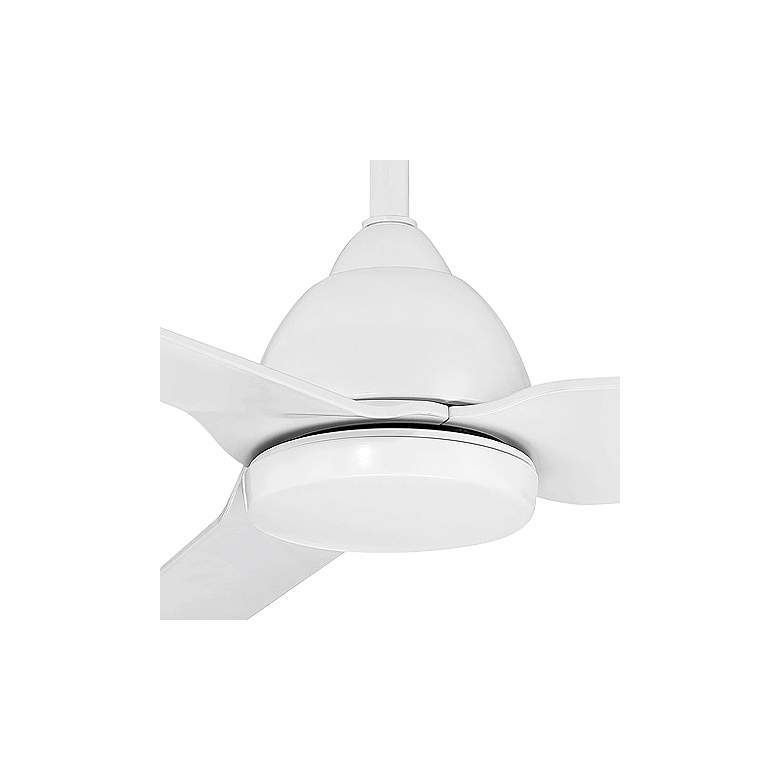 Image 2 54 inch WAC Mocha 3-Blade Matte White Smart Wet Ceiling Fan more views