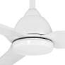 54" WAC Mocha 3-Blade Matte White Smart Wet Ceiling Fan